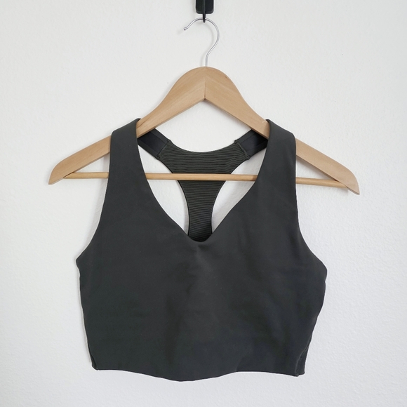 Spanx Dark Green Longline Sports Bra, Size Medium - Picture 1 of 2